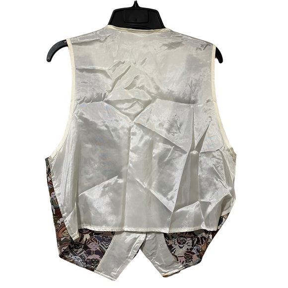 Vintage 90's Mirrors Children of the World Tapestry Vest - Picture 2 of 12